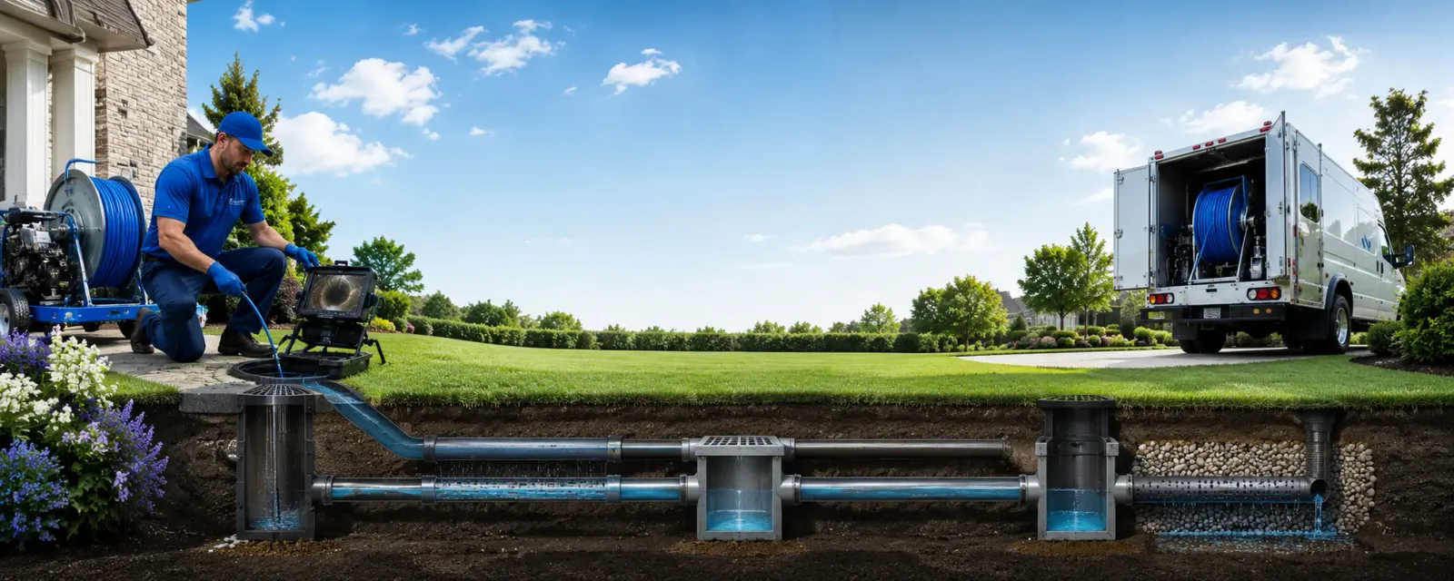 Outdoor drain cleaning information for Winslow, NJ